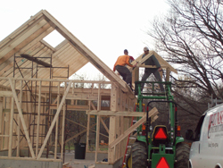 Working on the frame