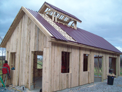 Nearly finished with the roof